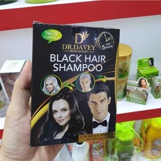 Hộp 250ml (10 gói 25ml) Dầu Gội Nhuộm Tóc Đen DR.DAVEY