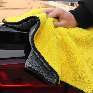 Khăn lau ô tô 2 mặt đa năng Microfiber siêu mềm siêu thấm, dày, không đổ lông, chuyên dụng lau xe ô tô