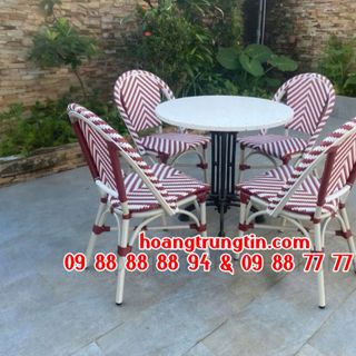 bộ bàn ghế mây nhựa ngaoi2 trời cao cấp tại xưởng sản xuất