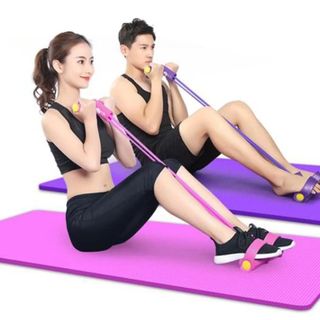 SP152  - Dây kéo thể dục 6 ống - 2 đầu vàng