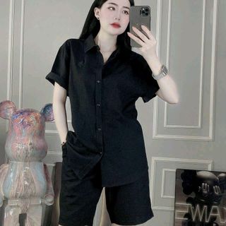 Combo: Áo+Quần chất liệu vải đũi mềm mại,thoáng mát, Quần áo mùa hè - Bộ Unisex- menswear(Mã: HOKO160)