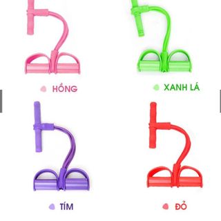 SP150 - Dây kéo thể dục 4 ống - 2 đầu vàng
