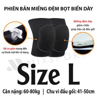 Bó Gối Thể Thao Với Miếng Lót Đệm Dày Giúp Bảo Vệ Đầu Gối Tránh Chấn Thương Chất Liệu Co Giãn