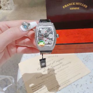 XẢ KHO ĐỒNG HỒ NỮ MÁY THUỴ SỸ PRANCK MULLER ĐÍNH ĐÁ