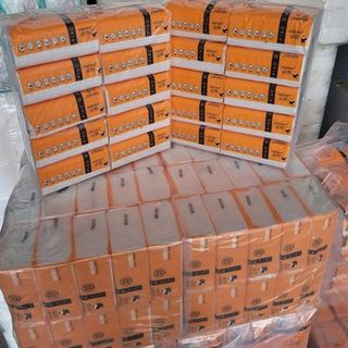 Giấy Rút Khô Sipiao Dạng Túi Bịch Màu Vàng Bự Lớn (Cây 10 Bịch x 10 Gói)