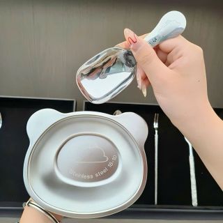 SET THÌA KHAY INOX CHỐNG NÓNG KÈM KÌA