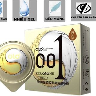 Bao cao su olo lửa băng siêu mỏng - hộp 3c