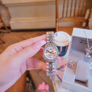 SET ĐỒNG HỒ CAO CẤP VIVIEN TRỌN BỘ TRANG SỨC HỒNG