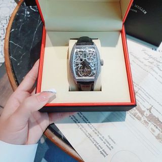 ĐỒNG HỒ NAM SIÊU CẤP CƠ THỤY SĨ PRANCK MULER LỘ MẶT VIỀN XOÀN
