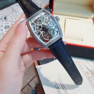 ĐỒNG HỒ NAM SIÊU CẤP CƠ THỤY SĨ PRANCK MULER LỘ MẶT VIỀN XOÀN