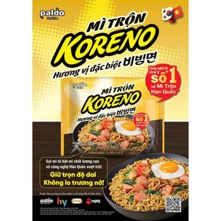 1 THÙNG 40 GÓI MÌ TRỘN HƯƠNG VỊ ĐẶC BIỆT - KORENO - PALDO