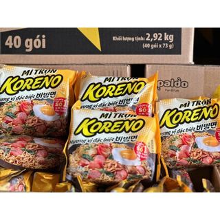 1 THÙNG 40 GÓI MÌ TRỘN HƯƠNG VỊ ĐẶC BIỆT - KORENO - PALDO