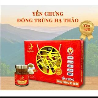 10 Hộp Nước Yến Sào Cao Cấp Long Sơn với Đông Trùng Hạ Thảo - 6 Lọ x 70ml