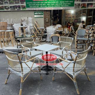 ghế mây tre thật ghế mây thật ngoài trời đan sợi nhựa giả mây