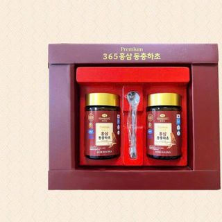 02 Lọ Cao Hồng Sâm Đông Trùng Hạ Thảo 365 Hàn Quốc hộp 2 lọ * 240g