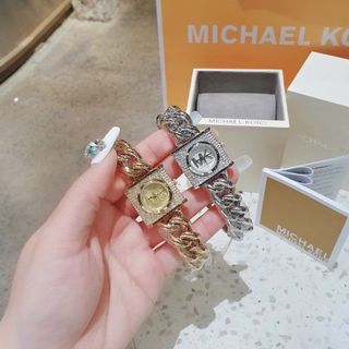 ĐỒNG HỒ NỮ CAO CẤP MICHAEL K 4711 DÂY LẮC MẶT Ổ KHOÁ