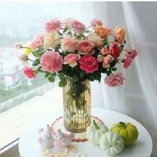 BÌNH CẮM HOA PHA LÊ MÀU HỔ PHÁCH 18CM