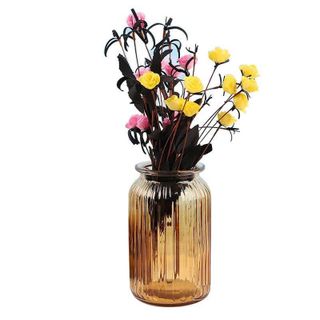BÌNH CẮM HOA PHA LÊ MÀU HỔ PHÁCH 18CM