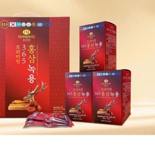 60 GÓI Nước Hồng Sâm Nhung Hươu Linh Chi Hàn Quốc 365 Hộp 60 Gói x 70ml