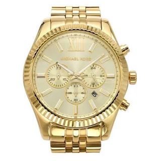 ĐỒNG HỒ NAM CAO CẤP MICHAEL K MẶT CHONOGRAP 6 KIM DÂY THÉP VÀNG FULLBOX