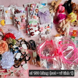 LÔ PHỤ KIỆN TÓC MIX NHIỀU LOẠI [150 HÀNG]