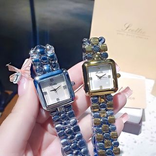 ĐỒNG HỒ NỮ CHÍNH HÃNG SCOTIE MẶT VUÔNG THÉP FULLBOX