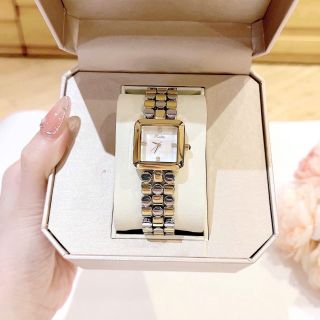 ĐỒNG HỒ NỮ CHÍNH HÃNG SCOTIE MẶT VUÔNG THÉP FULLBOX