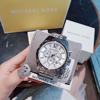 ĐỒNG HỒ NAM CAO CẤP MICHAEL K MẶT CHONOGRAP 6 KIM DÂY THÉP FULLBOX