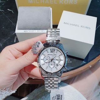 ĐỒNG HỒ NAM CAO CẤP MICHAEL K MẶT CHONOGRAP 6 KIM DÂY THÉP FULLBOX