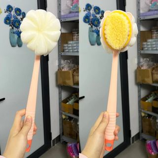 Cây bông tắm chà lưng hai mặt hình Măng Cụt mềm mại dễ thương