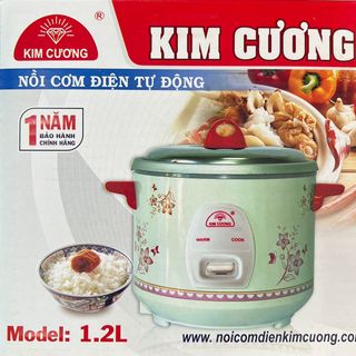 NỒI CƠM ĐIỆN 1,2L KIM CƯƠNG CHỐNG DÍNH NẮP RỜI