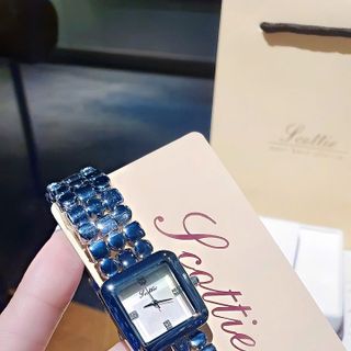 ĐỒNG HỒ NỮ CHÍNH HÃNG SCOTIE MẶT VUÔNG THÉP FULLBOX