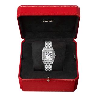 ĐỒNG HỒ NỮ CAO CẤP CATIƠ PANTHERE BẠC VIỀN HỘT