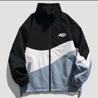 Áo khoác nam nữ unisex cổ trụ vải dù nhật 2 lớp phong cách trường học hàn quốc họa tiết chữ AG