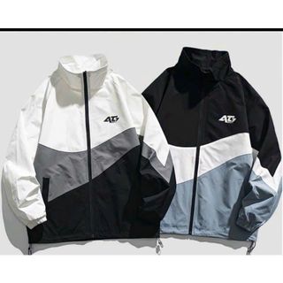 Áo khoác nam nữ unisex cổ trụ vải dù nhật 2 lớp phong cách trường học hàn quốc họa tiết chữ AG
