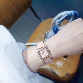 ĐỒNG HỒ NỮ CAO CẤP HERMEC HÊURE H DÂY DA MẶT VIỀN HỘT