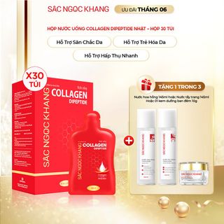 Nước Uống Collagen Dipeptide Sắc Ngọc Khang [Hộp 30 Túi] TẶNG 1 Trong 3 Món Bất Kỳ