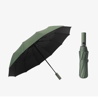 Dù che mưa Ô gấp gọn che nắng mưa cỡ lớn tự động cầm tay 12 10 8 nan chống tia UV hiệu quả 2 lớp chống thấm
