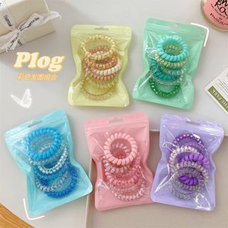 TÚI ZIP 6 CỘT TÓC LÒ XO (VAT)