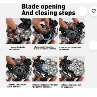 Máy cạo râu điện đa chức năng York Seiko 9 Lưỡi, Dùng Cho Người Đầu Hói - Hàng GIA DỤNG VIP