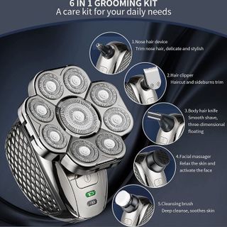 Máy cạo râu điện đa chức năng York Seiko 9 Lưỡi, Dùng Cho Người Đầu Hói - Hàng GIA DỤNG VIP
