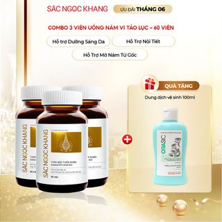 COMBO 03 Viên Uống Sắc Ngọc Khang Vi Tảo Lục [60 (Liệu trình 1 tháng)