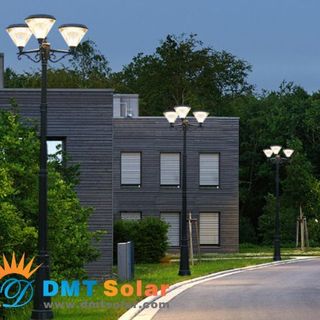 Đèn trụ công viên 3 ngọn CV-3037 cao 2.6m, chụp đèn kim cương