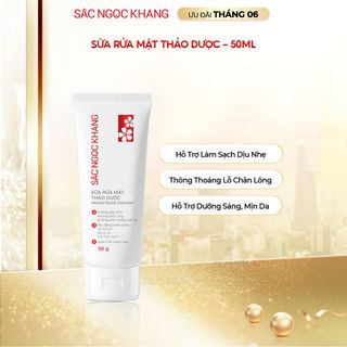Sữa Rửa Mặt Thảo Dược Sắc Ngọc Khang [Tuýp 50g]