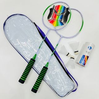 Bộ 2 vợt cầu lông kèm 3 quả cầu kèm túi