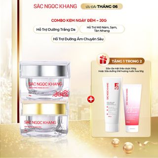 COMBO Kem Dưỡng Trắng Da - Mờ Nám Sạm Ngày & Đêm [Hộp 30g]
