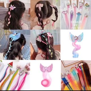 BỆN TÓC GIẢ THẮT BÍM CHO BÉ