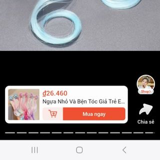 BỆN TÓC GIẢ THẮT BÍM CHO BÉ