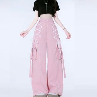 QUẦN DÀI ỐNG RỘNG ĐÍNH RUY BĂNG VẢI TACTA MỀM - LÊ PHƯƠNG BOUTIQUE
