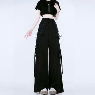 QUẦN DÀI ỐNG RỘNG ĐÍNH RUY BĂNG VẢI TACTA MỀM - LÊ PHƯƠNG BOUTIQUE
